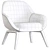 Modern Aisha Armchairs: Sleek & Stylish 3D model small image 6