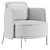 Elegant Minotti Armchair 3D model small image 5