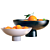 Citrus Groove Bowl Set: Oranges & Mandarins 3D model small image 7