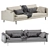 Cloud Modular Sofa: Modern and Versatile 3D model small image 6