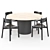 Mimi Dining Table Set 3D model small image 1