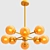 Mcree 8-Light Sputnik: Modern Linear Chandelier 3D model small image 5