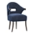 Elegant Nanook Dining Chair 3D model small image 1