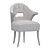 Elegant Nanook Dining Chair 3D model small image 2