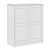 Modern White Comodes by IKEA 3D model small image 3