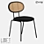 Rattan Metal Chair: LoftDesigne 3512 3D model small image 1