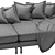 Serene Slumber Sofa 3D model small image 1