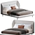 Antoni Queen Bed: Sleek Modern Design & Superior Comfort 3D model small image 1