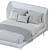 Antoni Queen Bed: Sleek Modern Design & Superior Comfort 3D model small image 4