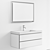 L-Cube Vanity Unit Set: Modern, Stylish, and Functional 3D model small image 5