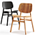 Søborg Wood Base Seating Chairs 3D model small image 2