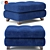 Title: Velvet Pouf - Elegant and Versatile Seating 3D model small image 7