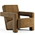 Utrecht Armchair: Sleek Modern Design 3D model small image 2