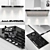 Miele Gas Cooktop & Puristic Hood 3D model small image 1