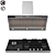 Miele Gas Cooktop & Puristic Hood 3D model small image 8