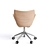 Kartell Q/Wood Chair: Elegant Wood & Chrome Design 3D model small image 4