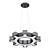 Modern Gear Art Chandelier 3D model small image 1