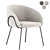 Modern Xander Fabric Dining Chair 3D model small image 1