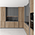 Sleek Island Kitchen: Modern, Functional, Stunning 3D model small image 3