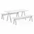 Ariake Sagyo Table & Bench 3D model small image 2
