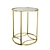 Gold Glam Glass Side Table 3D model small image 1