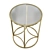 Gold Glam Glass Side Table 3D model small image 3