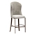 Harris Side Stool: Sleek & Stylish 3D model small image 1