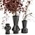 Rusty Concrete Indoor Plants - Set 270 3D model small image 3