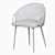 Modern Claire Counter Chair 3D model small image 3