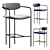 Sleek Parker Stool for Stylish Seating 3D model small image 5