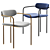 Modern Parker Dining Chair 3D model small image 2