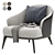 Minotti Leslie Armchairs: Elegant & Versatile 3D model small image 2