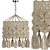 Macrame Chandelier 13: Elegant and Boho 3D model small image 1