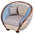 Luxury MODIGLIANI Armchair: Elegant Design by Arredoclassic 3D model small image 3