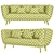 Modway Bestow Sofa - Upholstered Fabric Couch 3D model small image 7