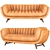 Stylish Seater Leather Sofa: BRUNO 3D model small image 1