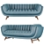 Stylish Seater Leather Sofa: BRUNO 3D model small image 2