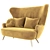 Elegant Wingback Sofa: Tom Dixon Design 3D model small image 1