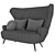 Elegant Wingback Sofa: Tom Dixon Design 3D model small image 6