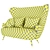 Elegant Wingback Sofa: Tom Dixon Design 3D model small image 7