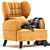 Sunshine Yellow Interior Chair 3D model small image 1