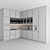 Modern Kitchen Design 3D model small image 5