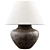 Title (English): Zara Home - Black Ceramic Base Lamp 

Title (Russian): Zara Home - Лампа на чер 3D model small image 2