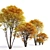 Cornelian Cherry Dogwood: 3 Tree Set 3D model small image 2