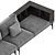 Italian L-shape Sofa by Kim Ditre 3D model small image 6