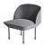 Minimalist Scandinavian Oslo Armchair 3D model small image 1