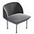 Minimalist Scandinavian Oslo Armchair 3D model small image 2