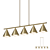 Elegant Brass Pendant Lamp - Lampatron JENSY 3D model small image 1