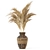 Elegant Pampas Plant Set in Wicker Vase 3D model small image 3