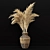 Elegant Pampas Plant Set in Wicker Vase 3D model small image 5